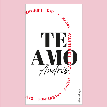 Etiquetas para Vino San Valentín