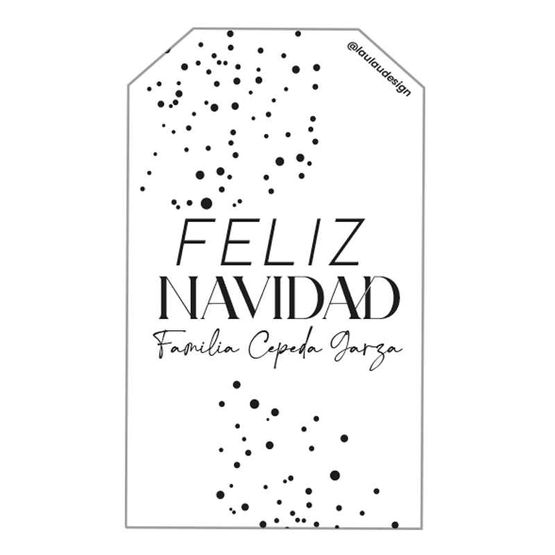 Tags Tarjetas Personalizadas Navideñas