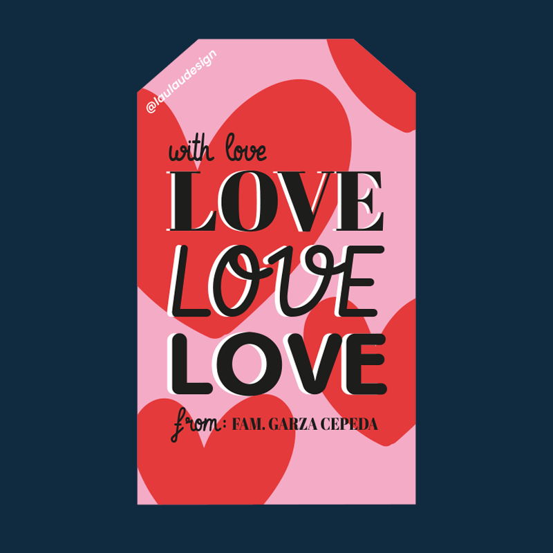 Tags Personalizadas San Valentín