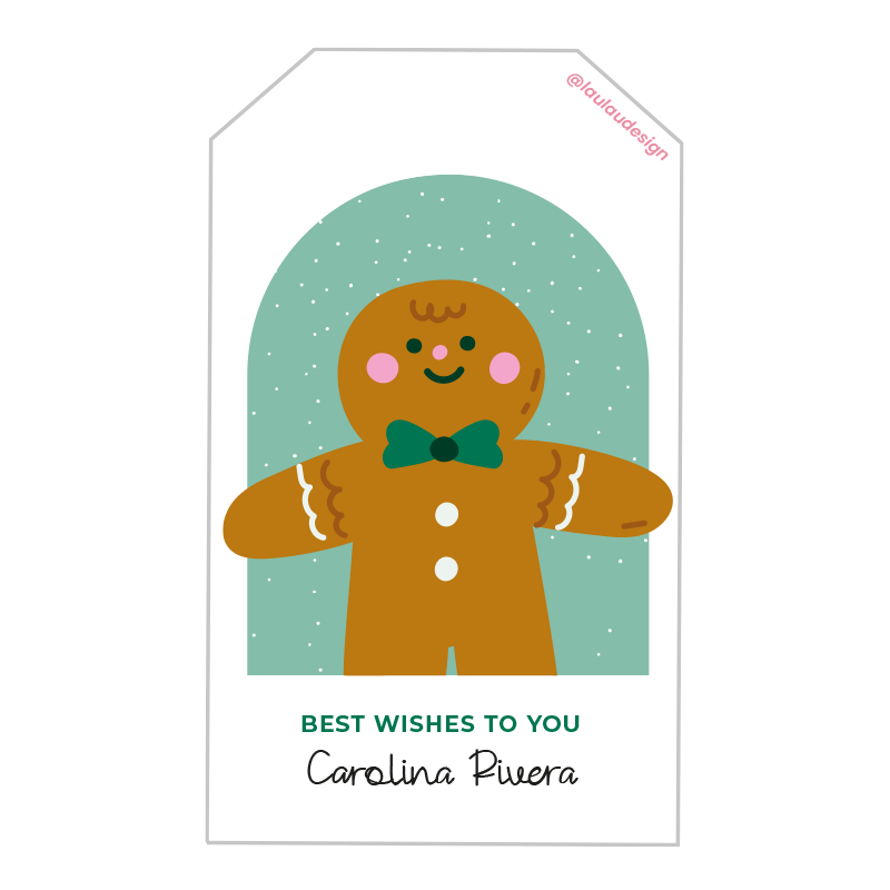 Tags Tarjetas Personalizadas Navideñas