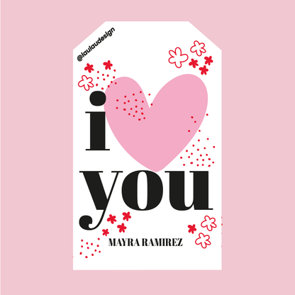 Tags Personalizadas San Valentín