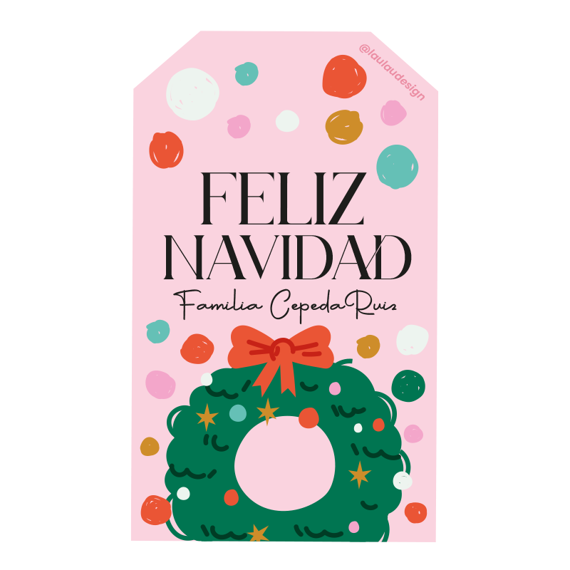 Tags Tarjetas Personalizadas Navideñas