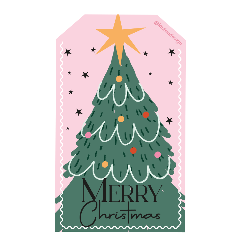 Tags Tarjetas Personalizadas Navideñas