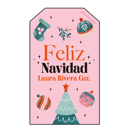 Tags Tarjetas Personalizadas Navideñas